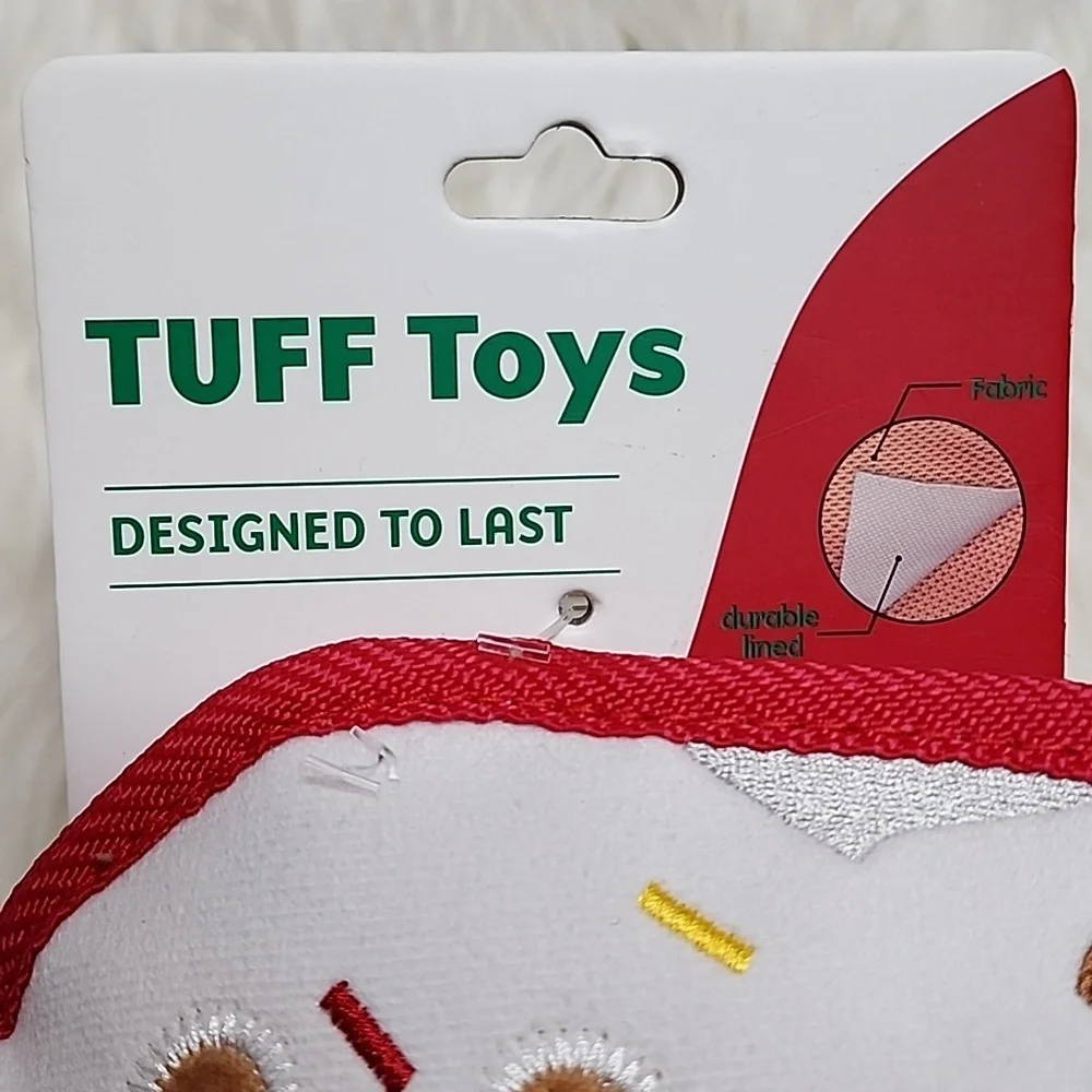 Gingerbread House Plush Dog Toy with Squeaker - New with Tags